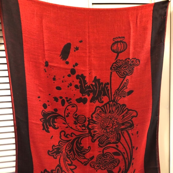 2 x Reversible Cotton Scarves - Picture 4 of 12